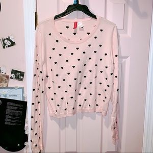 Heart Patterned Sweater